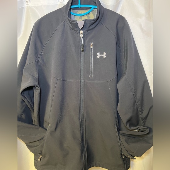 Under Armour men’s black full zip jacket. Size large. Good condition. - Picture 1 of 5